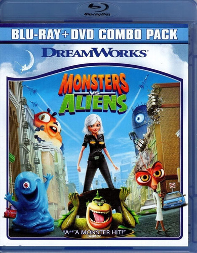 Monstruos Vs Aliens | Blu Ray + Dvd Película