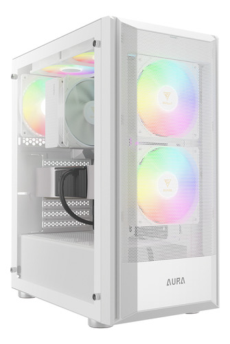 Capa Gamdias Aura Gc6 Rgb Gamer Atx branca
