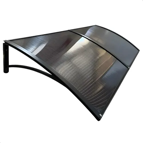 Toldo Policarbonato 1,50x0,50m Porta Janela Completo