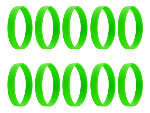 Nuevo Set De Pulseras Deportivas De Silicona For Mujer Verde