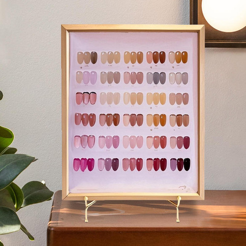 Soporte De La Paleta De Colores Plegable Manicura Muestra M