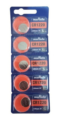 Bateria Pila Boton Moneda Cr1220 Celda Litio 3v Blister X 5 