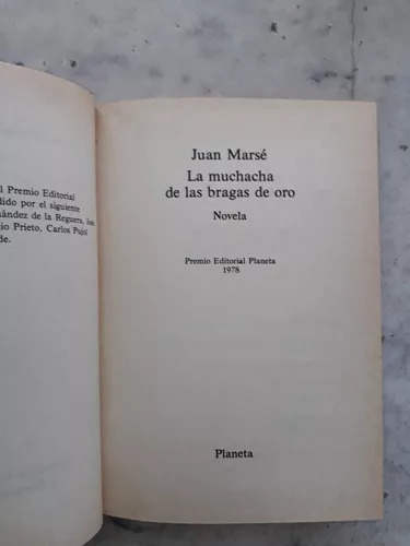 La Muchacha De Las Bragas De Oro De Juan Marse