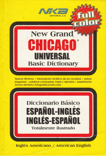 Diccionario Ingles Español/español Ingles Chicago 