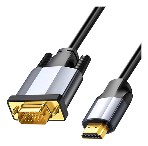 Hctian Cable Adaptador Hdmi A Vga, 9.8 Ft/9.8 Pies, Chapado.