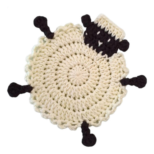 Posavasos De Ganchillo Hechos A Mano Posavasos De Ovejas De