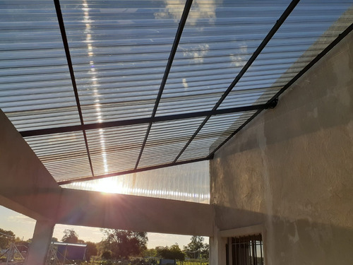 Chapa Trapezoidal Greca Gris 1.26m X 3.66m Polygal
