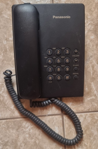 Teléfono Fijo Analogico Panasonic Modelo Kx-ts500lx Negro. 