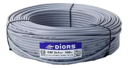 Cable Unifilar Superplastico Csf Diors 3x1 Mm - Cubierta Gris