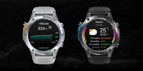 Zeblaze Stratos 2 Ultra 1.43 Amoled Gps Prata Preto Lisa Silver Prateado