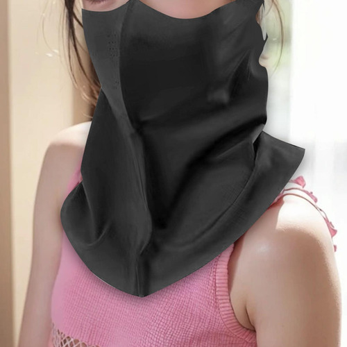 2 Mascarilla De Seda De Hielo Con Gancho Para El Cuello