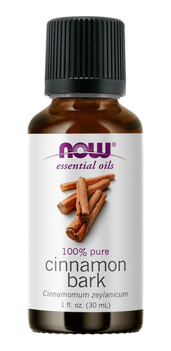 Imagem 1 de 1 de Óleo Essencial De Canela Casca Bark 30ml Importado Now Foods