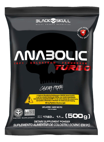 Anabolic Turbo 500g Blackskull ( Envio Gratis)