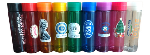 100 Cilindros De 750 Ml Personalizados Con Vinyl A Color.