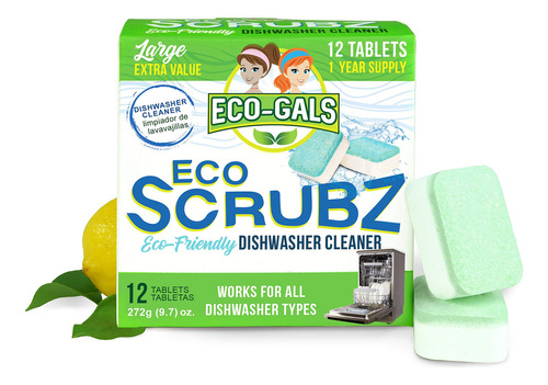 Eco-gals Eco Scrubz - Limpiador Profundo Para Lavavajillas .