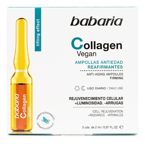 Ampolla Facial Babaria Collagen - Ml A  Tipo De Piel Madura/flacida/arrugas