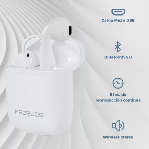 Audifonos Blancos Manos Libres Estereo Bluetooth