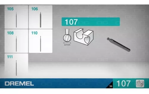 Fresa para grabar 2 mm 110 Dremel