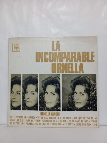 Ornella Vanoni- La Incomparable Ornella- Lp, Argentina, 1966