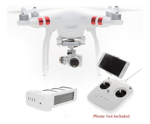 Drone DJI Phantom 3 Standard com câmera 2.7K branco 5.8GHz 1 bateria