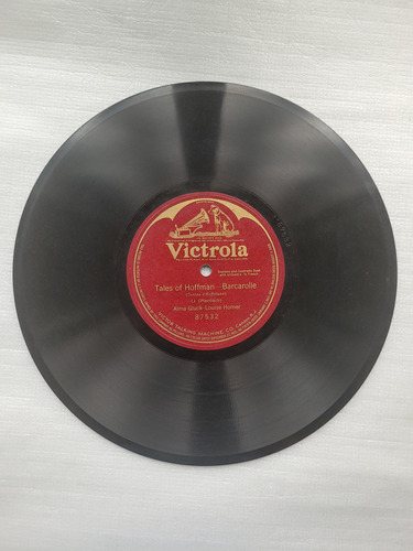 Gluck Homer Victrola Disco De Pasta Importado 