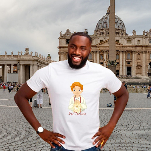 Camiseta Personalizada São Tarcísio - Católicas - Religiosas