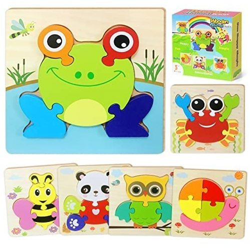 Lvkids Toddler Juguetes De Regalo De Madera-puzzles: Xb9p6