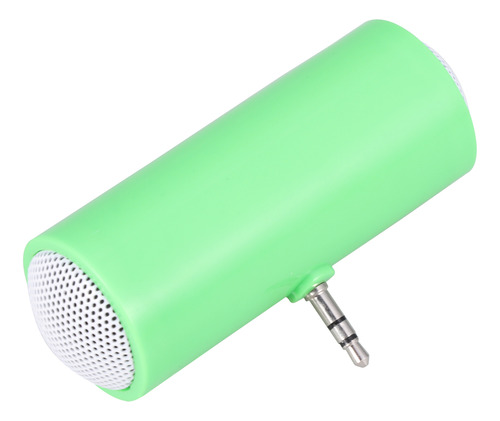 Mini Altavoz Estéreo Portátil Verde Con Conector De Audio De