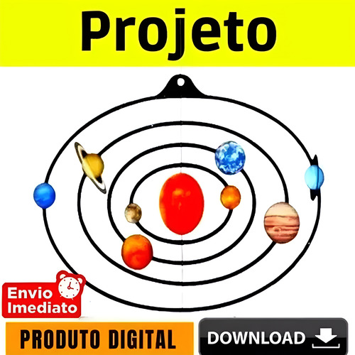 Monte Seu Sistema Solar Projeto Para Imprimir E Montar