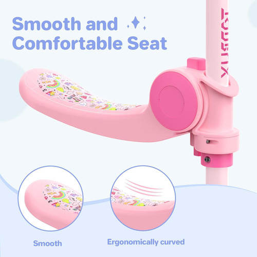 Patinete Infantil Plegable Y Ajustable Con Asiento Para Niño