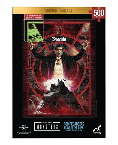 Rompecabezas Dracula Edicion Limitada Brilla En La Oscuridad