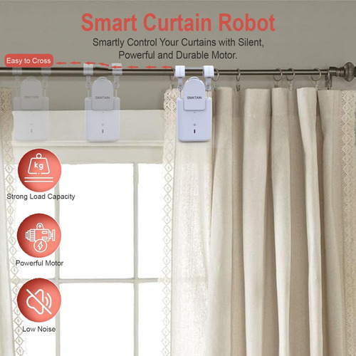 Robot Abridor Automático De Cortinas, Dispositivo Inteligent