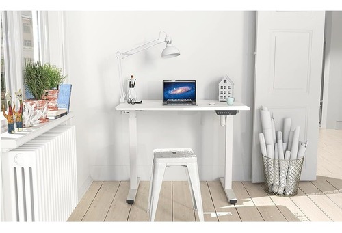 Escritorio Electrico Altura Ajustable 40x24 Pulgadas Blanco