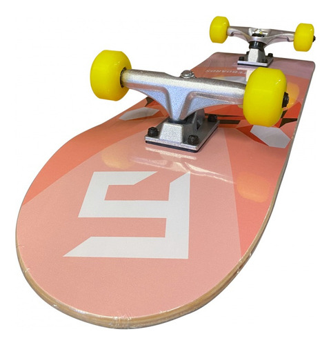 Patineta Fish Orange Tiger Color de las ruedas Amarillo Color de los rulemanes Plateado