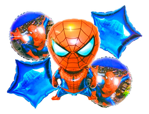 Decoración Globos Spider Man Rojo Azul