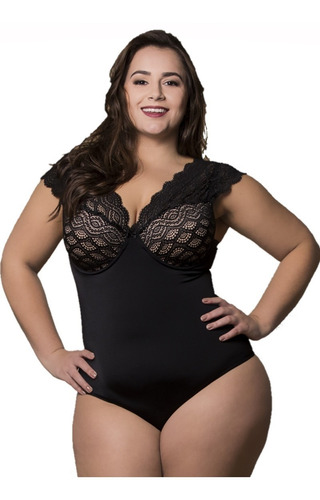 Body Redutor Renda Plus Size Tamanhos 46 48 50 52 54