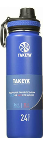 Takeya Originals Botella De Acero Inoxidable,709 Ml, 24 Oz,