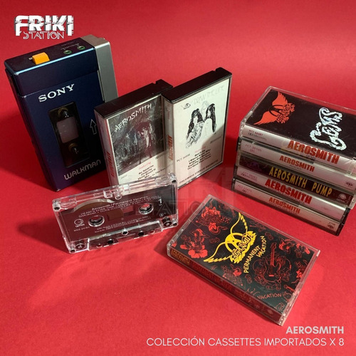 Colecciones Cassettes Tapes Importados Aerosmith X 8