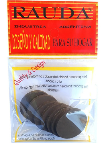 Imagen 3 de 5 de Tope Adhesivo Antideslizante Sommier Cama Pata Regatón 40 Mm