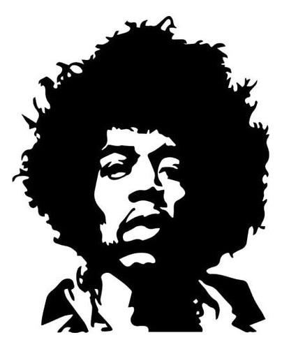 Jimmy Hendrix - Calcomanía Gráfica Para Despegar Y Pegar, Ca