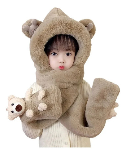 Conjunto De Gorro De Invierno, Bufanda Y Guantes Con Forro P