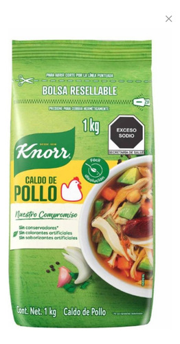 Caldo De Pollo Knorr 1 Kg Bolsa Resellable