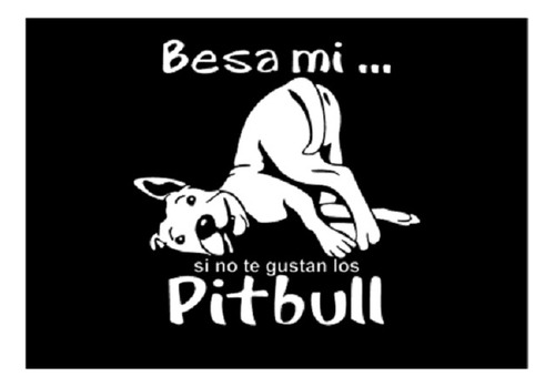 Gracioso Sticker Perro Pitbull Para Carro, Ventana, Laptop 