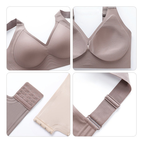 Sin Costuras De Talla Grande Brasier Push Up Sin Varilla