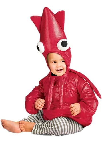 And Eek Disfraz Halloween Para Calamar Rojo 12 18m