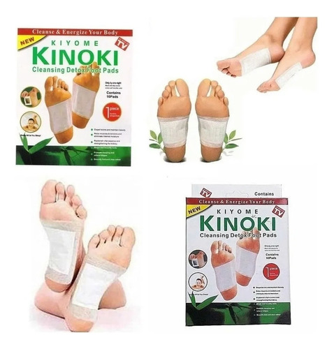 10 Parches Desintoxicantes Kinoki Pies Cansancio Kiyumi