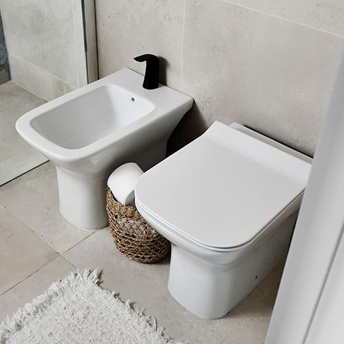 Bidet Ferrum Temple 1 Agujero Bba3x-b Blanco