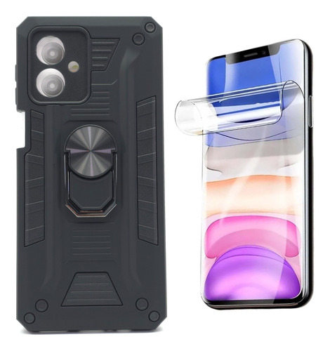 Funda + Mica Hidrogel Para Moto G84 Case Protector Uso Rudo