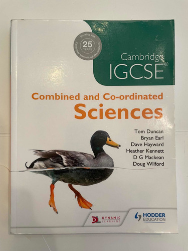 Cambridge Igcse Combined And Co-ordinated Sciences.