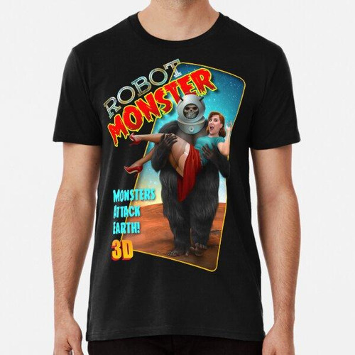 Remera Robot Monster Algodon Premium